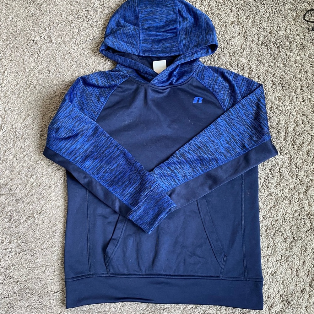 Add on + 5 🩷/Kids blue hoodie L 10-12